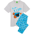 Blue - Front - Sesame Street Mens Cookie Monster Pyjama Set