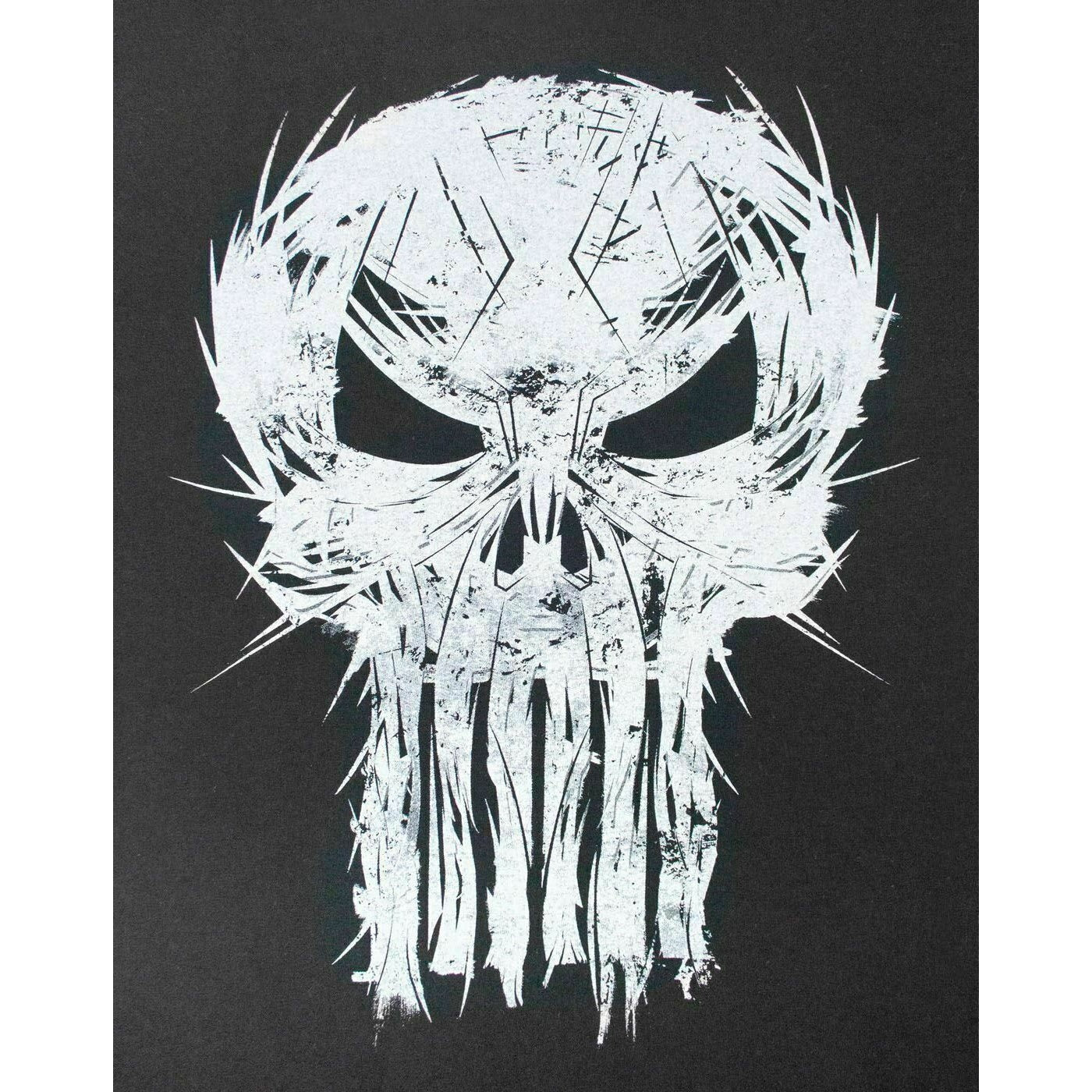Black - Side - The Punisher Womens-Ladies Logo T-Shirt