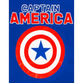 Blue - Side - Captain America Boys Shield Long Pyjama Set