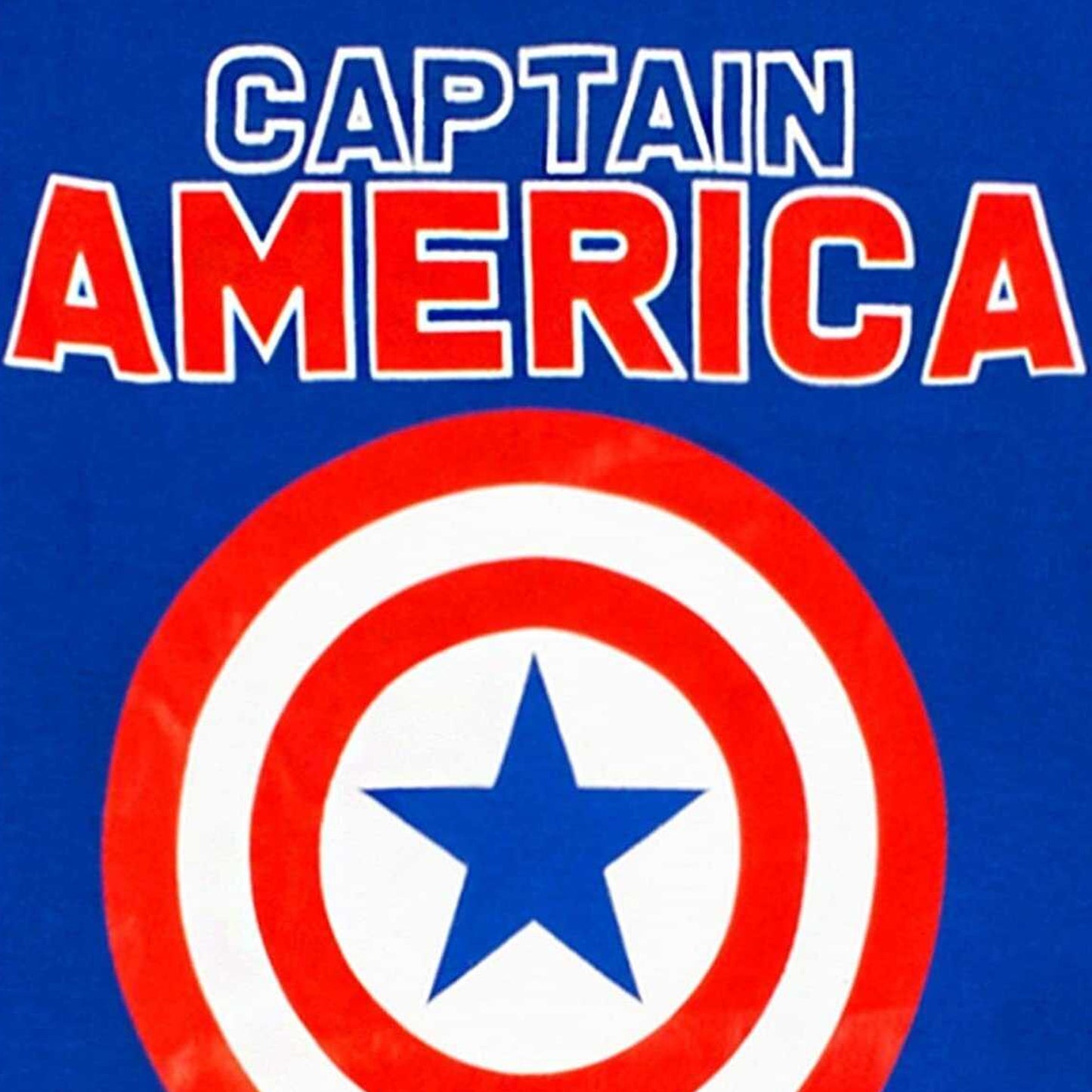 Blue - Side - Captain America Boys Shield Long Pyjama Set