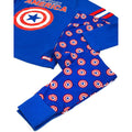 Blue - Pack Shot - Captain America Boys Shield Long Pyjama Set