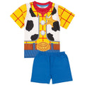 Blue-Yellow - Front - Toy Story Boys Woody Short Pyjama Set