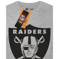 Grey - Side - NFL Mens Las Vegas Raiders Logo T-Shirt