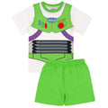 Green - Front - Toy Story Boys Buzz Lightyear Short Pyjama Set