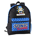 Black - Front - Sonic The Hedgehog Childrens-Kids Retro Game Backpack