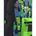 Black-Green - Close up - Minecraft Childrens-Kids All-Over Print Backpack