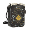 Black-Gold-Blue - Back - Danielle Nicole Marauders Map Glow In The Dark Harry Potter Crossbody Bag