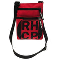 Red-Black - Front - Rock Sax Red Square Red Hot Chili Peppers Crossbody Bag