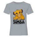 Grey-Yellow - Front - The Lion King Boys Simba Short-Sleeved T-Shirt