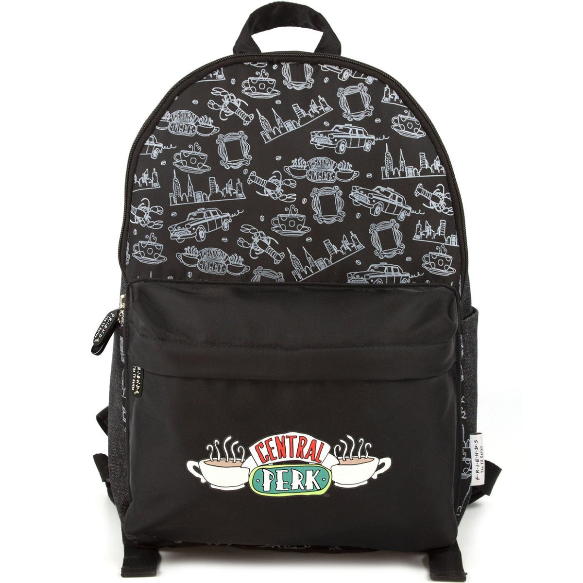 Black - Front - Friends Central Perk Backpack
