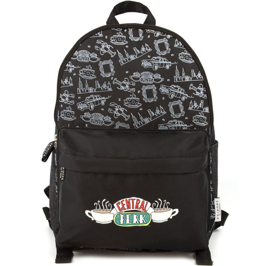 Black - Front - Friends Central Perk Backpack