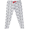 Black-White - Side - 101 Dalmatians Womens-Ladies You Beasts Cruella De Vil Pyjama Set