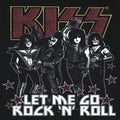 Black - Back - Amplified Mens Let Me Go Rock N Roll Kiss Diamante T-Shirt