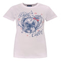 Pale Pink - Front - Junk Food Womens-Ladies Mine´s Cuter T-Shirt