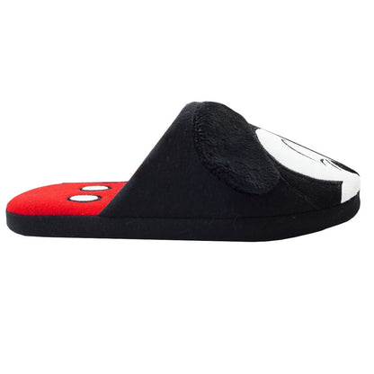Black-White-Red - Back - Mickey Mouse Womens-Ladies 3D Slippers