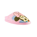 Pink-Mint - Front - Minnie Mouse Girls Spring Palms Polyester Slippers