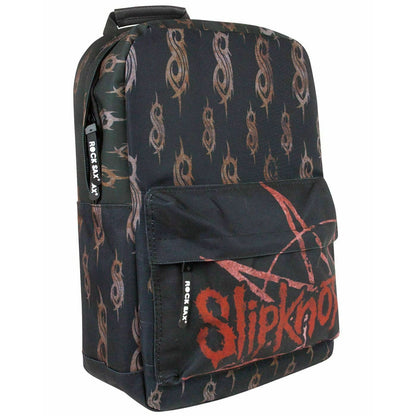 Black-Red - Side - Rock Sax Wait And Bleed Slipknot Backpack