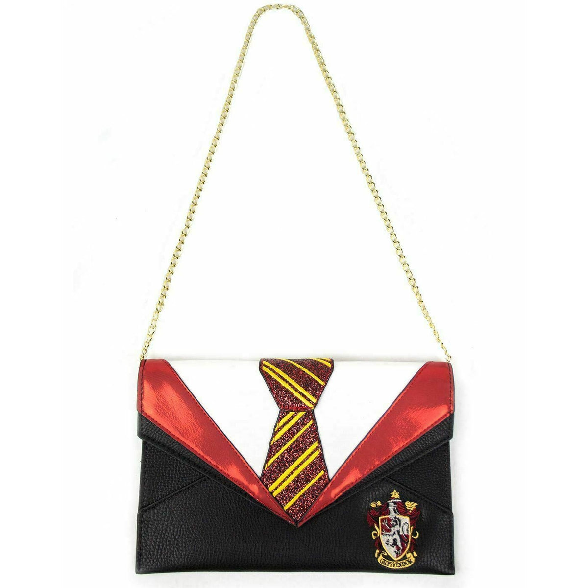 Black - Front - Danielle Nicole Womens-Ladies Gryffindor Uniform Harry Potter Clutch