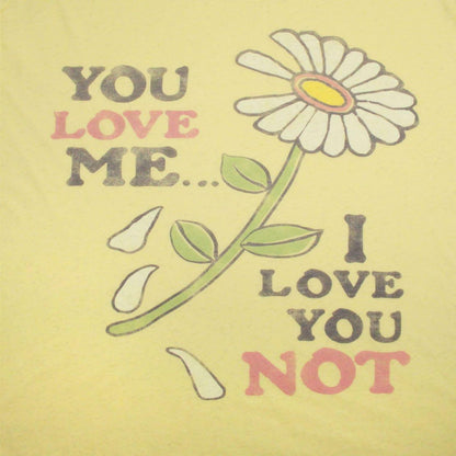 Light Yellow - Side - Junk Food Womens-Ladies You Love Me I Love You T-Shirt