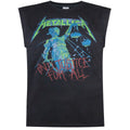 Black - Front - Amplified Mens Justice For All Metallica Sleeveless T-Shirt