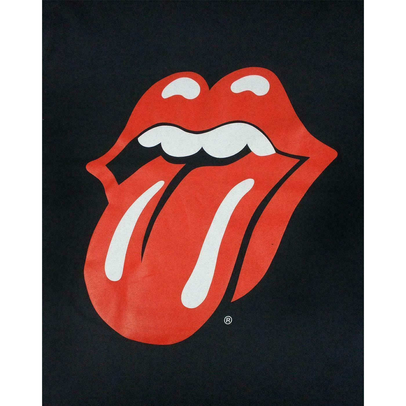 Black-Red - Side - The Rolling Stones Mens Classic Tongue T-Shirt