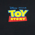 Black - Pack Shot - Toy Story Womens-Ladies Distressed Logo Boyfriend T-Shirt