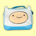 White-Blue - Side - Adventure Time Childrens-Kids Finn Messenger Bag