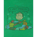 Green - Side - Junk Food Mens I Can´t Stand It Peanuts Christmas T-Shirt