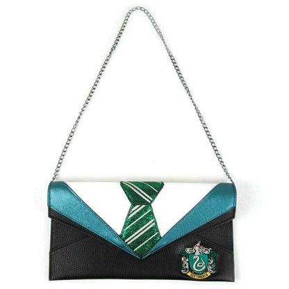 Black-Green - Back - Danielle Nicole Womens-Ladies Slytherin Uniform Harry Potter Clutch