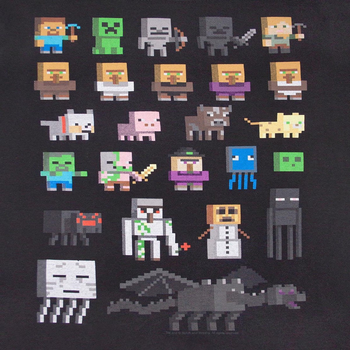 Black-Multicoloured - Lifestyle - Minecraft Girls Sprites T-Shirt