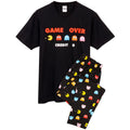 Black - Front - Pac-Man Mens Game Over Pyjama Set