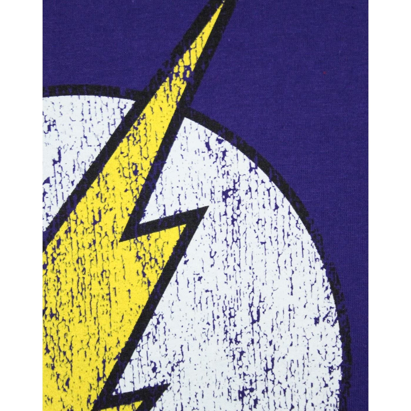 Purple - Lifestyle - DC Comics Boys The Flash Distressed Logo T-Shirt