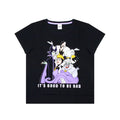 Black-Lilac - Side - Disney Womens-Ladies Its Good To Be Bad Villains Pyjama Set