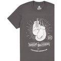 Grey - Side - Peaky Blinders Mens Boxing Club Shelby Brothers T-Shirt