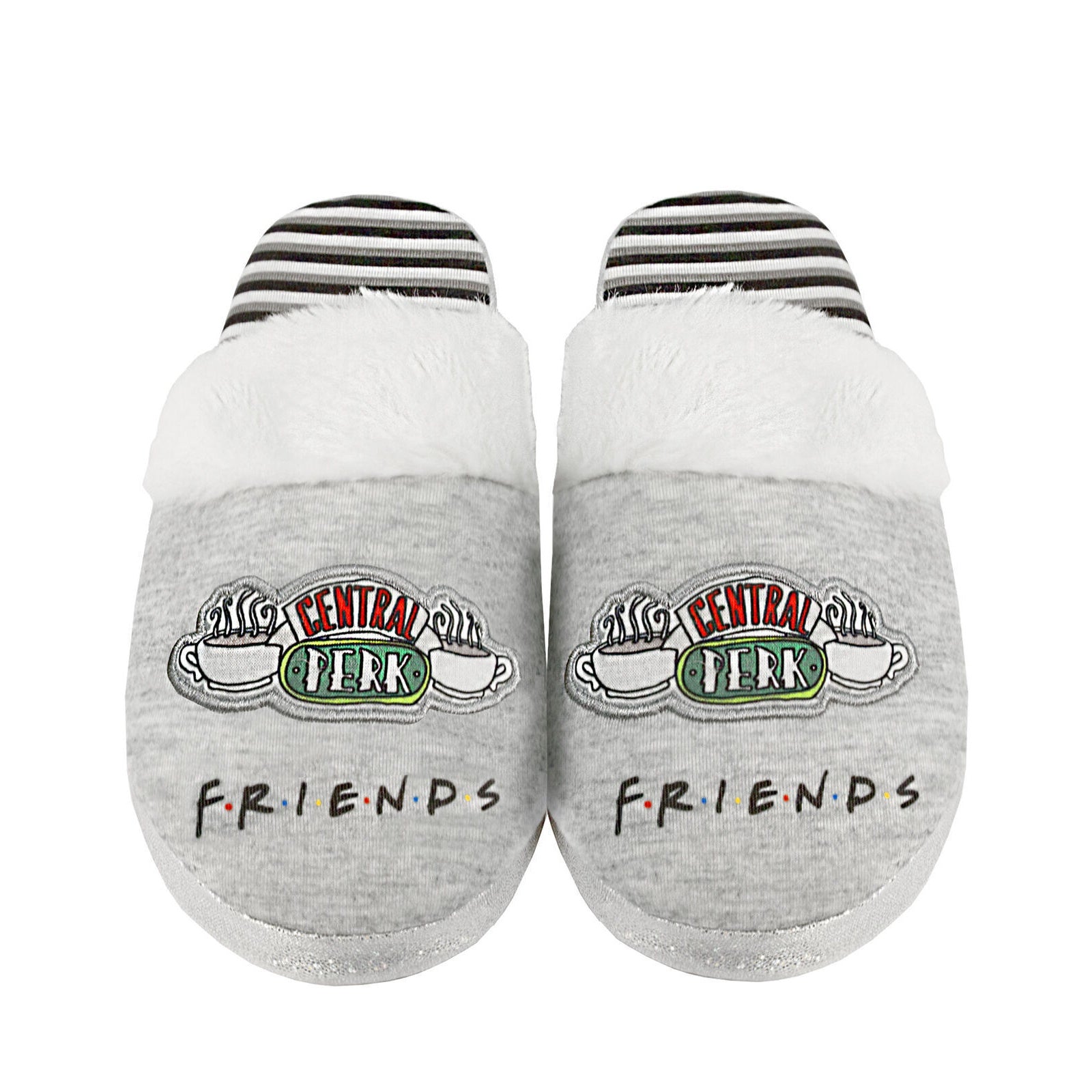 Grey - Pack Shot - Friends Girls Central Perk Slippers