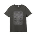 Charcoal - Front - Amplified Mens The Black Album Metallica Diamante T-Shirt