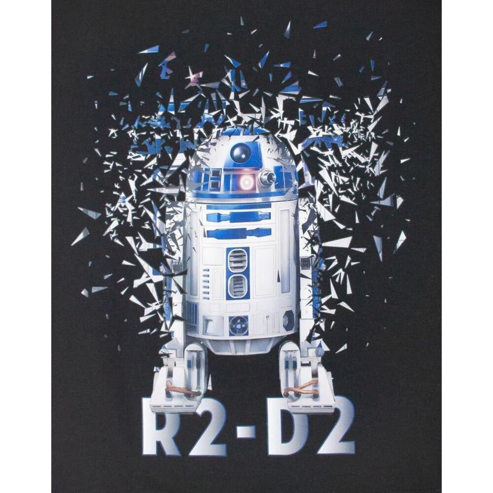 Black-White-Blue - Side - Star Wars Boys R2-D2 T-Shirt