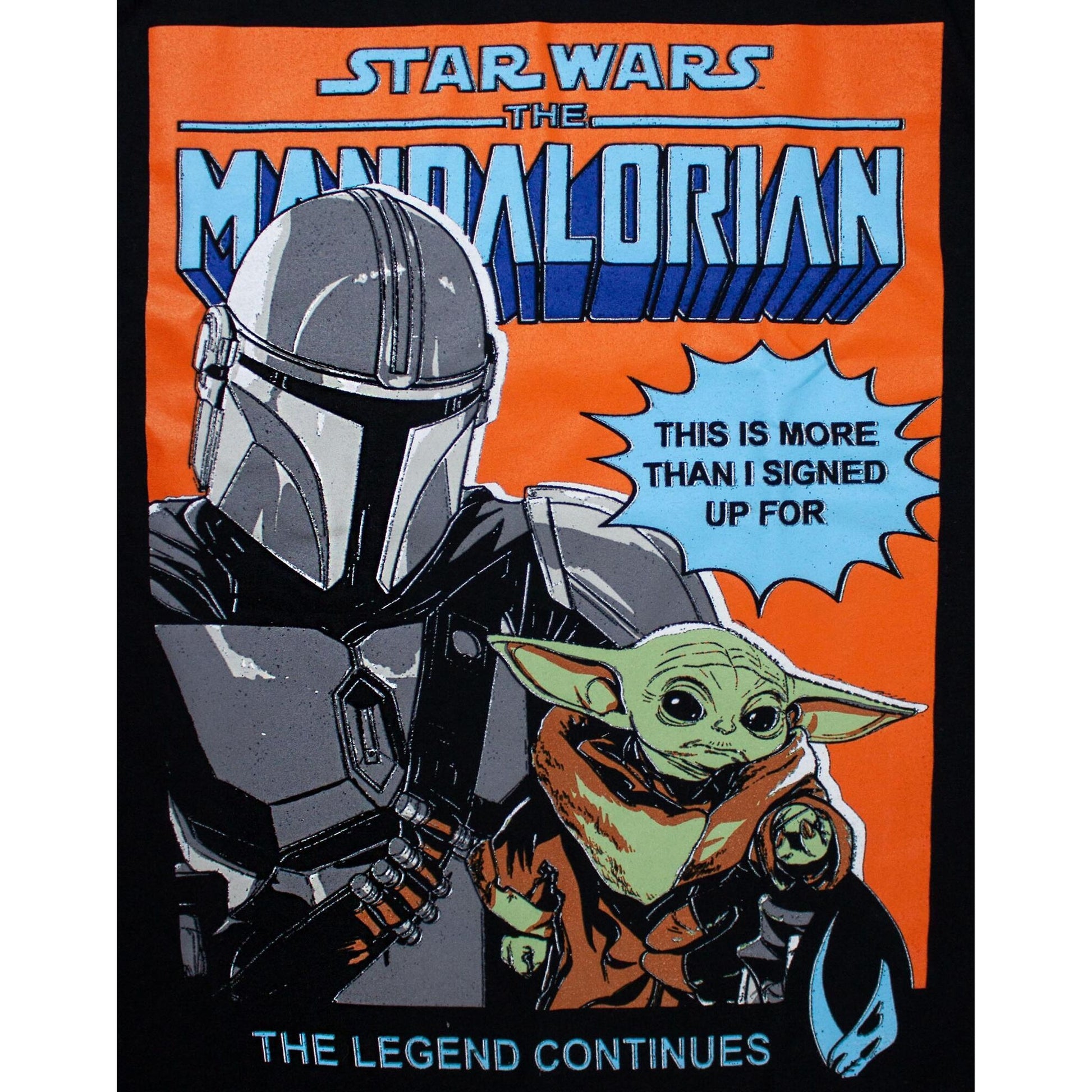 Black - Lifestyle - Star Wars Mens Baby Yoda Poster T-Shirt