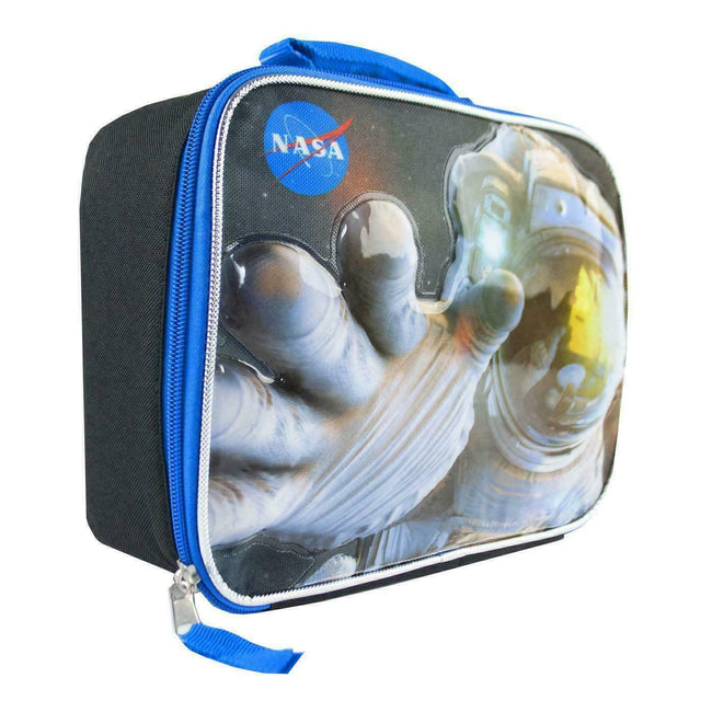 Black-Blue-White - Back - NASA Childrens-Kids Space Astronaut Lunch Bag