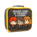 Black-Yellow - Back - Harry Potter Chibi Lunch Bag and Bottle Set