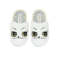 White - Side - Harry Potter Girls Hedwig Owl Plush Slippers