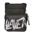 Black - Back - Rock Sax Distorted Slayer Logo Crossbody Bag