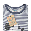 White-Blue - Back - Junk Food Womens-Ladies Mickey Mouse Short-Sleeved Jumper