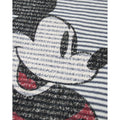 White-Blue - Lifestyle - Junk Food Womens-Ladies Mickey Mouse Short-Sleeved Jumper