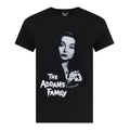 Black - Front - The Addams Family Womens-Ladies Morticia Addams Oversized T-Shirt