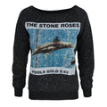 Black - Front - Amplified Womens-Ladies Fools Gold The Stone Roses Sweatshirt
