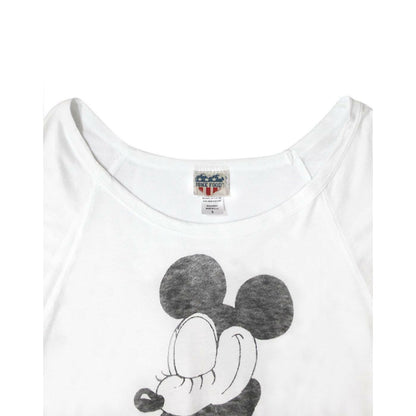 White - Back - Junk Food Womens-Ladies Minnie Mouse Pose Long-Sleeved Top