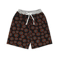 Grey-Black-Red - Close up - Dragon Ball Z Mens Goku Short Pyjama Set