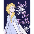 Blue - Side - Frozen Girls Seek The Truth Elsa T-Shirt