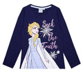 Blue - Front - Frozen Girls Seek The Truth Elsa T-Shirt